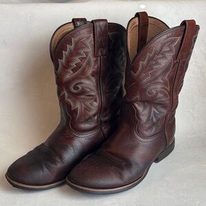 Twisted X Western Boots, brown leather, men’s size 9 EE, extra wide!